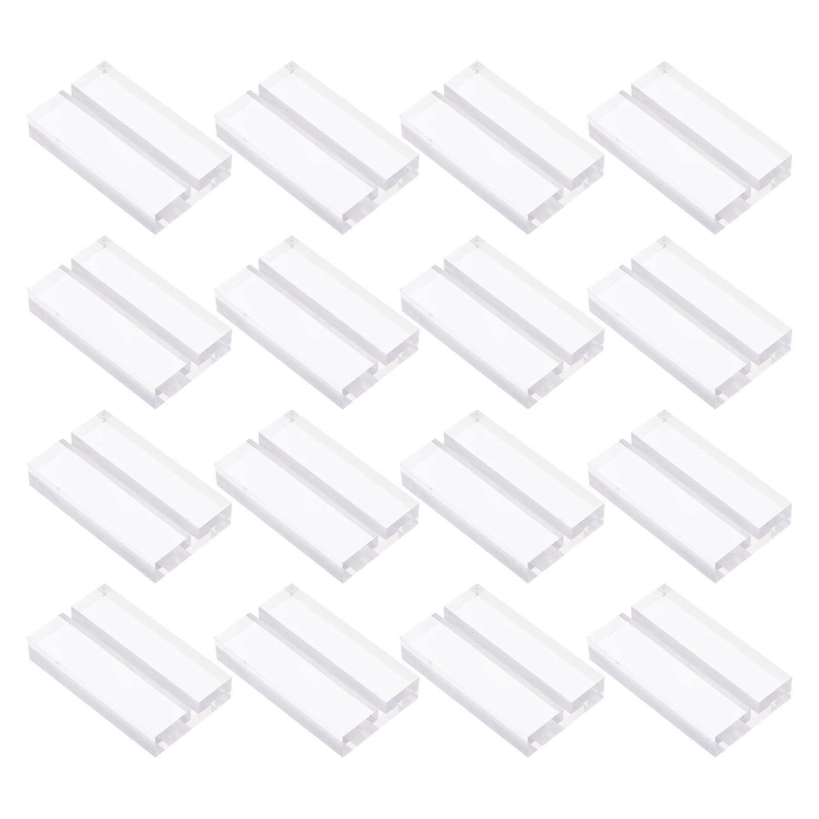 Zerodeko 16 Piezas Soporte Para Tarjetero De Mesa Soporte Para Menú Portanúmeros De Mesa Portafotos Acrílico Portanotas Portaletreros Para Bodas Para Banquetes De Boda y Eventos