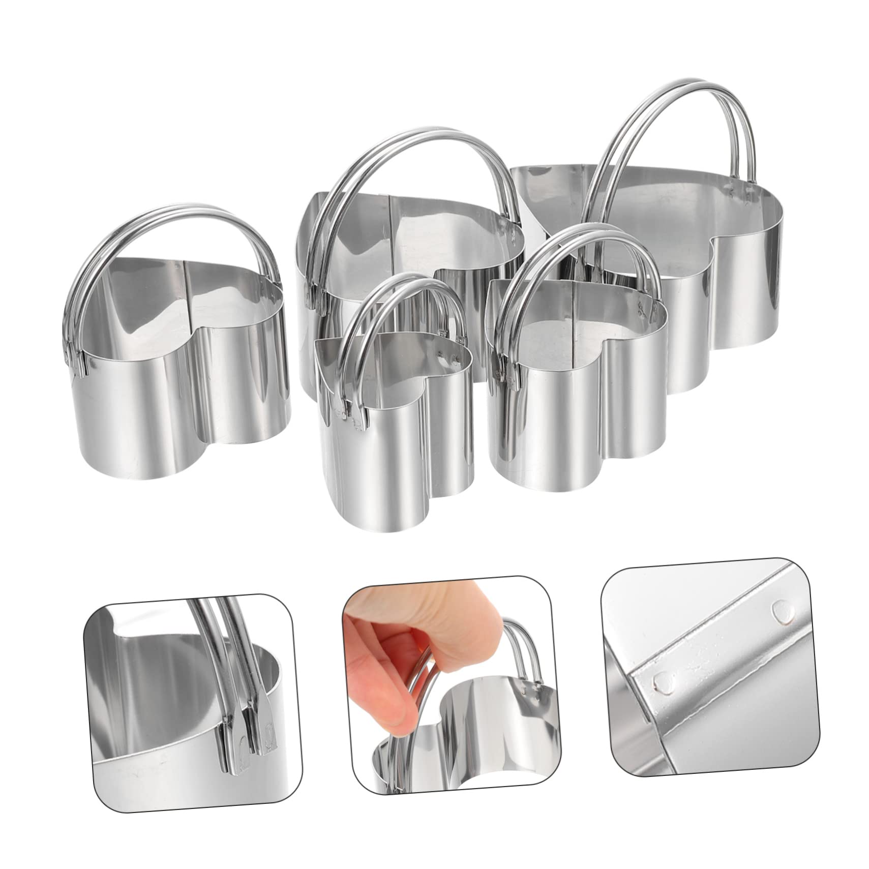 PRETYZOOM 5 Sätze Ausstechformen Keksausstecher Gebäckschneider Ingwerkekse Fondant Keksform cookie cutter bisquitschneider Antihaft-Formen backen keksformen selber machen Rostfreier Stahl