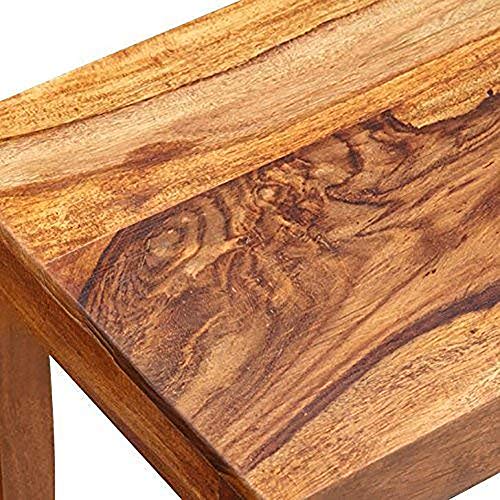 Image of Sheesham Wood Nesting Table Stool, Set of 3