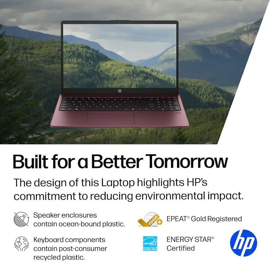 HP Ultrabook 15.6" Business Laptop Computer with Microsoft 365 • Copilot AI • Intel 4-Core 3.7GHz CPU • 1.1TB Storage (1TB OneDrive + 128GB UFS) • 16GB RAM • Windows 11 w/o Mouse • WOWPC Recovery USB - Image 6