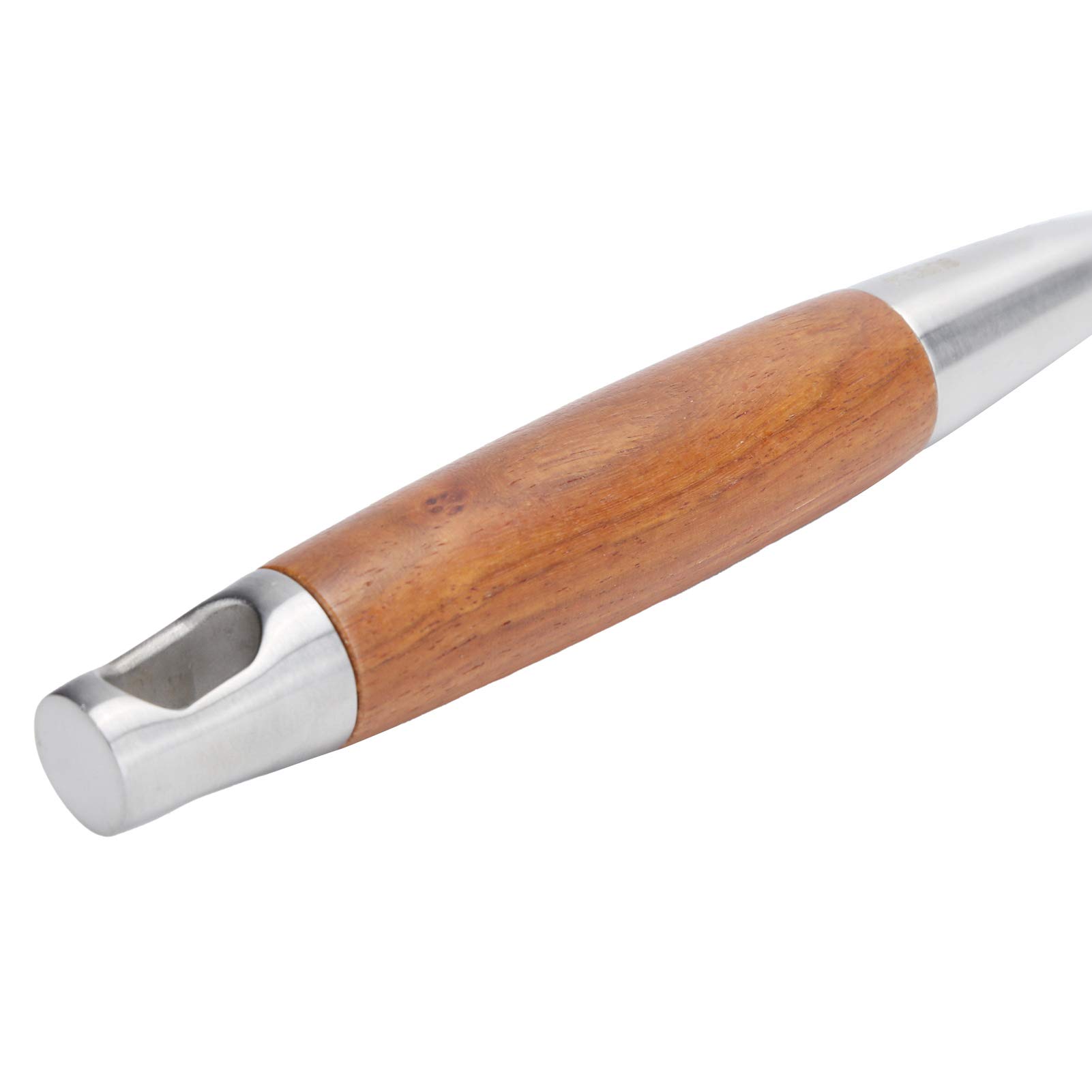 Juego de Espátula de Cocina de Acero Inoxidable 304 con de Madera para Utensilios para Cocinar y Freír, 7 Piezas