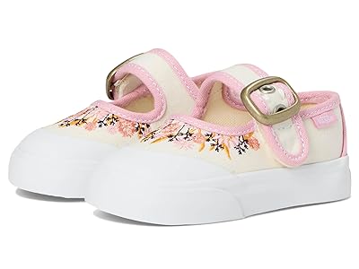 Vans Kids Mary Jane (Infant/Toddler) Kids Girl Shoes Pressed Floral Marshmallow : 8 Toddler M, Canvas