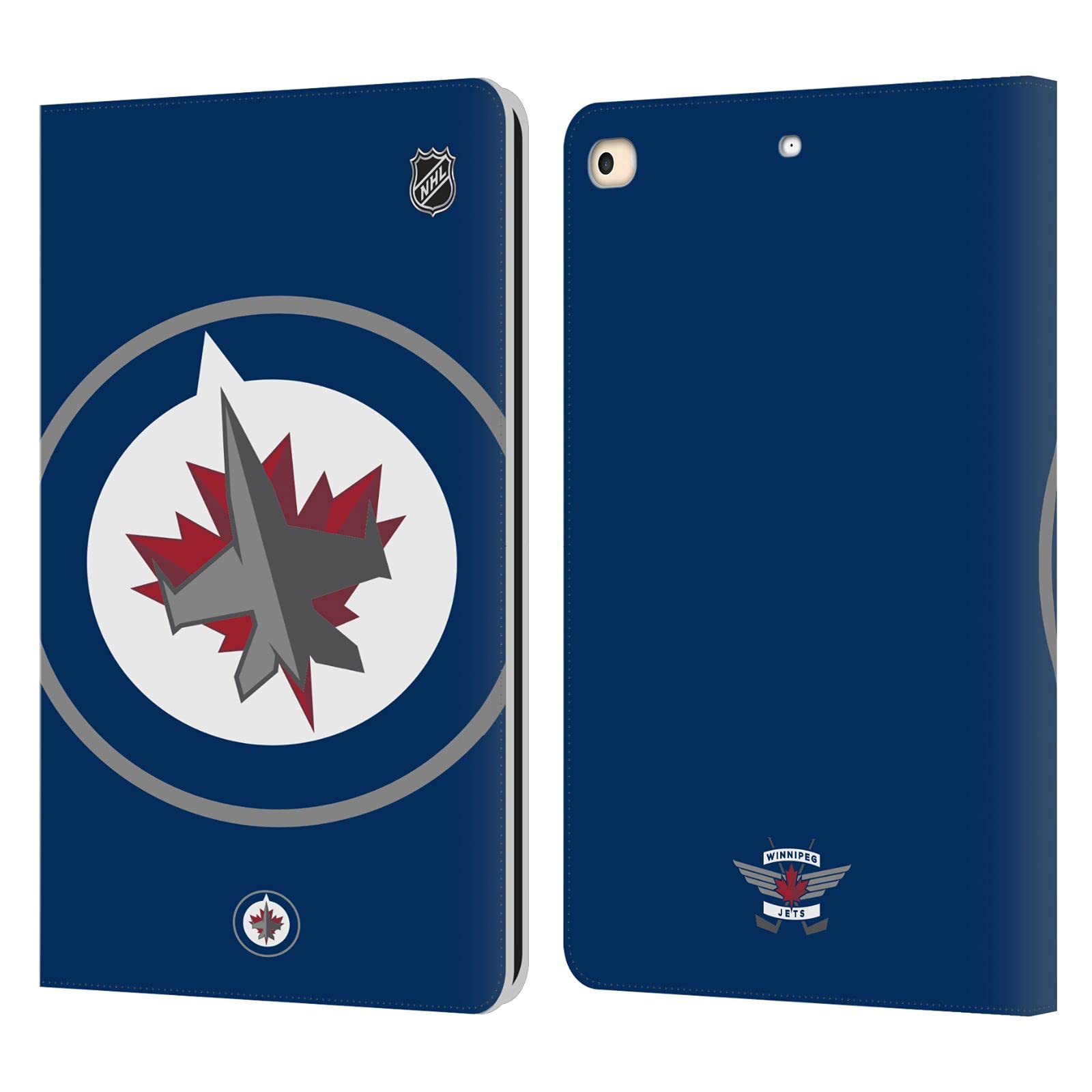 Protection Winnipeg Jets iPad 9.7 étui portefeuille cuir Apple 2018 - 7
