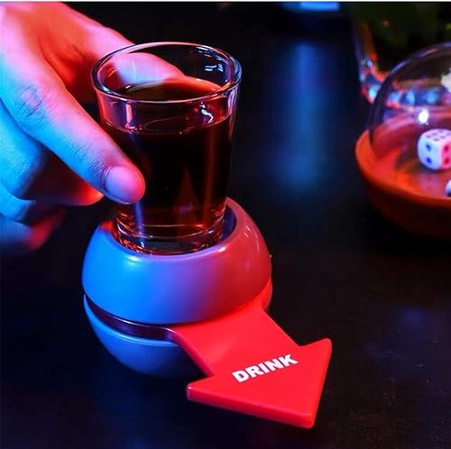 Miniatura 4 de Yun River Spin The Shot - Divertido juego de beber para fiesta, Shot Spinner, incluye vaso de chupito de 2 onzas