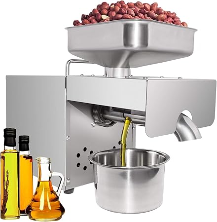 GorillaRock Oil Press Machine Commercial | Hot and Cold Pressing | Electric Oil Extraction Machine | 110V