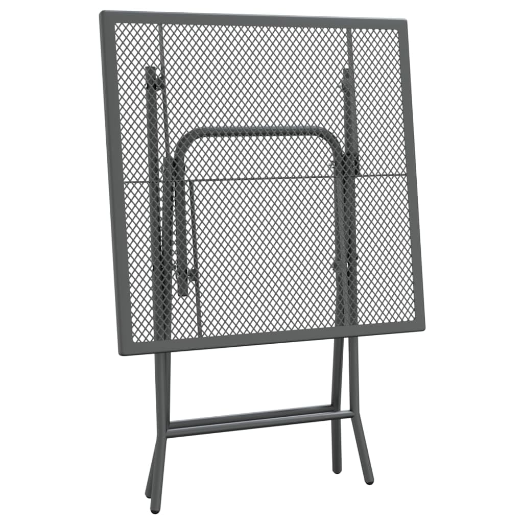 Set di mobili da giardino per terrazze, mobili da balcone, 5 pezzi, grigio antracite