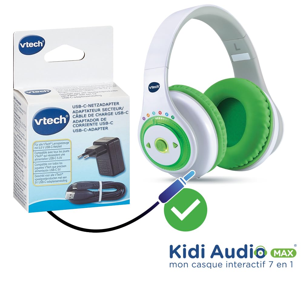 VTech USB-C Netzadapter – Passend Für Kidizoom, Storio Max & Mehr | 5V / 1,5A Ladegerät