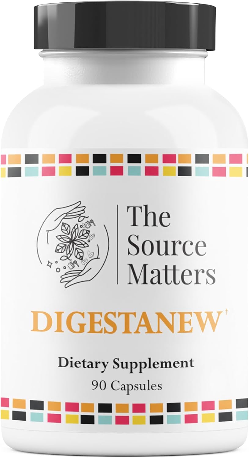 DIGESTANEW Digestive Enzyme Supplement | Broad-Spectrum Enzymes, Gentian Root, Artichoke Extract for Gut Health, Nutrient Absorption & Bloating Relief (60 Count)