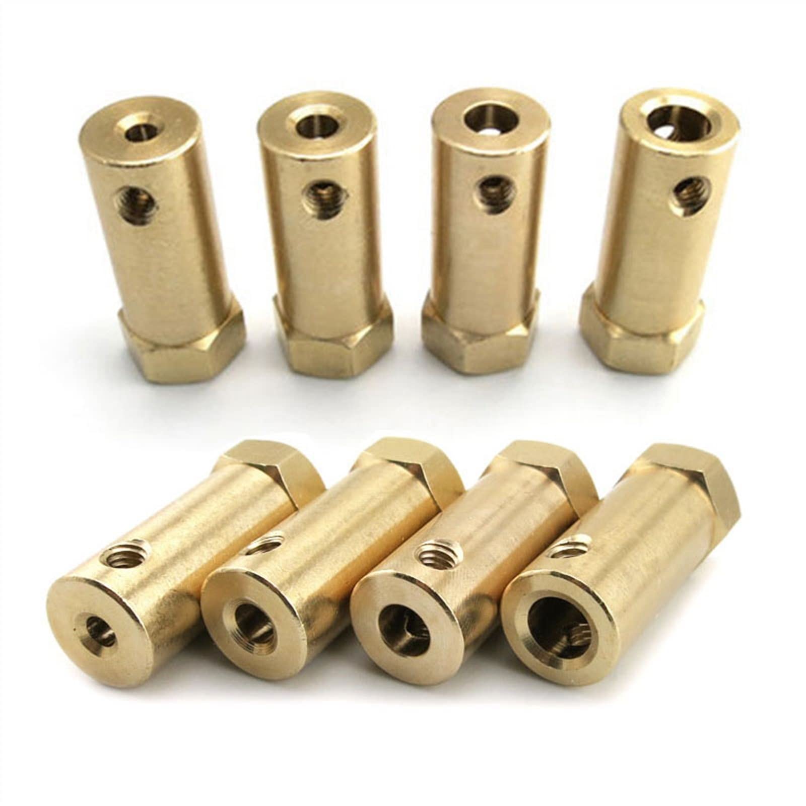 QUARKZMAN Wellenkupplung 5-6 Mm – 12 Stück, Starre Kupplung Aus Alu, M4, Länge 25 Mm, Für QUARKZMAN Wellenkupplung 5-6 Mm – 12 Stück, Starre Kupplung Aus Alu, M4, Länge 25 Mm, Für
