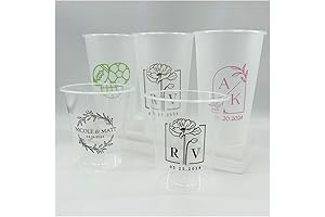 Personalized Frosted Monogrammed Cups: Shatterproof, Custom Logo, and More
