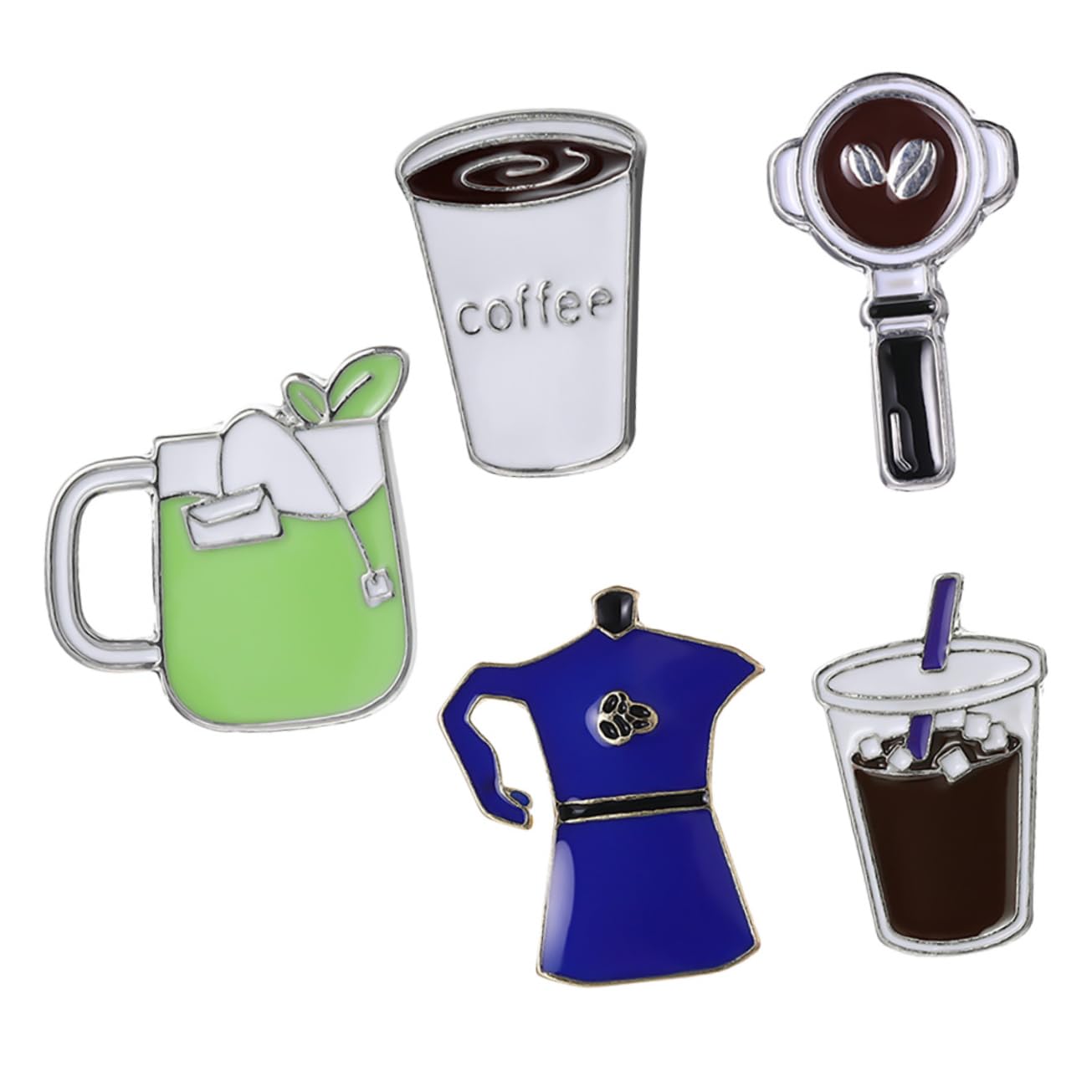 25pièces Broche à Épingle Décorative Émail De Créatifs Thème Du Café Pour Vêtements Et Chapeaux Accessoires Et Ludiques Pour Style Unique