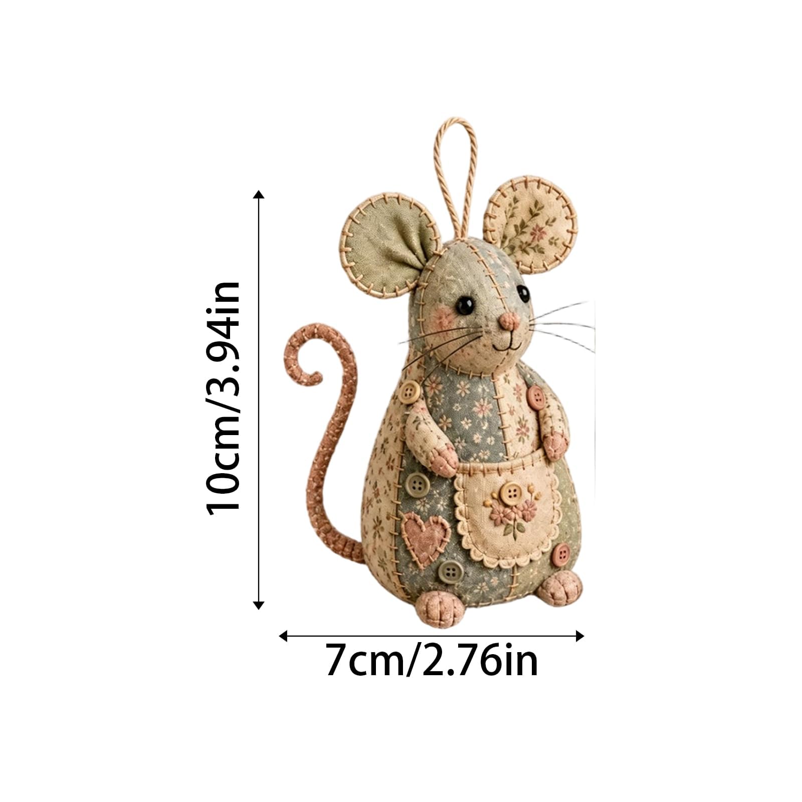Ice Cube Squishy - Giocattolo sensoriale antistress (D) | Kit completo fai da te a forma di topo, ideale per imparare a ricamare e creare una decorazione artigianale unica.