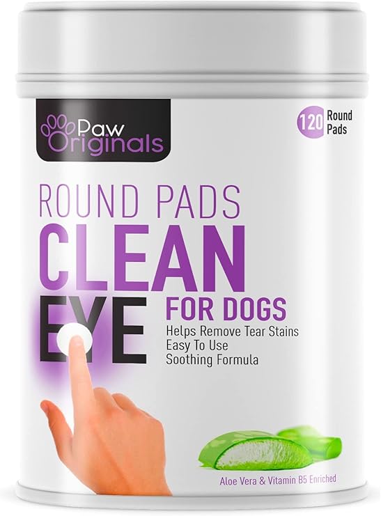 Paw Originals Dog Eye Cleaner Wipes Remove Tear Stains, Gunk & Eye