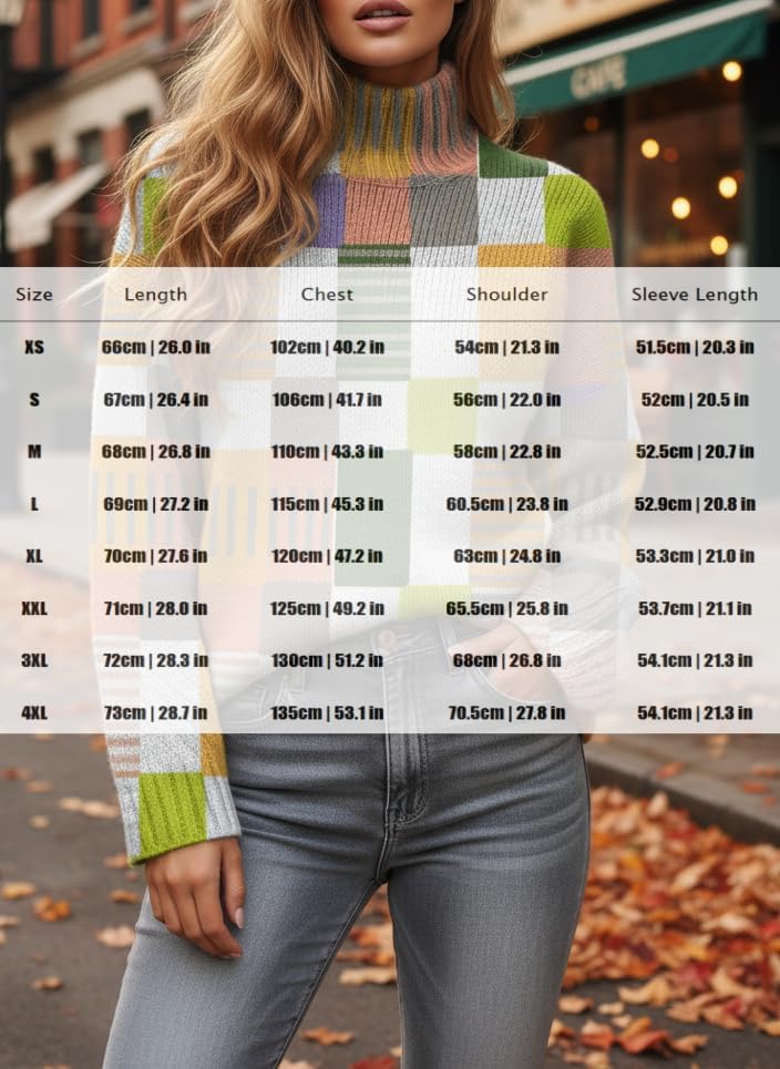 Akivide Women's Cute Floral Patterned Mock Neck Long Sleeve Sweatshirt Casual Holiday Cropped Oversized Pullover Top - Image 3