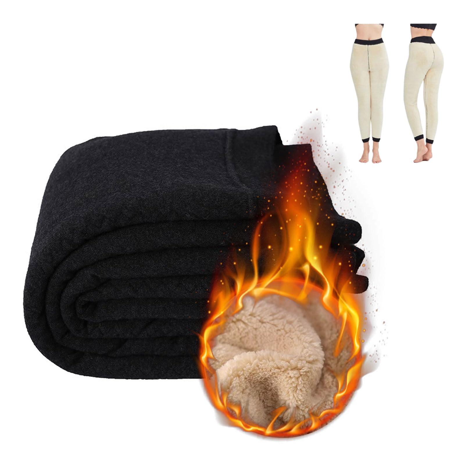 Leggings Termici da Donna Inverno Leggings con Fodera in Pile Resistente Pantaloni Caldi Vita Alta Pantaloni da Termici da Donna con Calda Imbottitura in Pile Termici Invernali