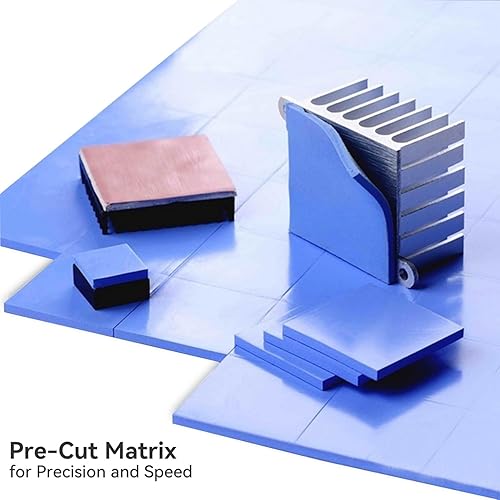 Miniatura 11 de Aairhut Paquete de 3 almohadillas térmicas de 13 W/m.K M.2, 2.756 x 0.787 in x [0.020 in + 0.039 in + 0.059 in] Almohadillas de enfriamiento de 13W