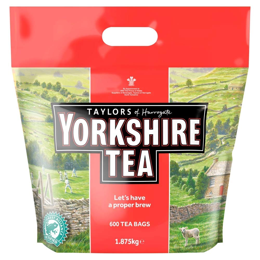 Yorkshire Tea Torby 1,875 kg (600 torebek herbacianych) - 2 sztuki