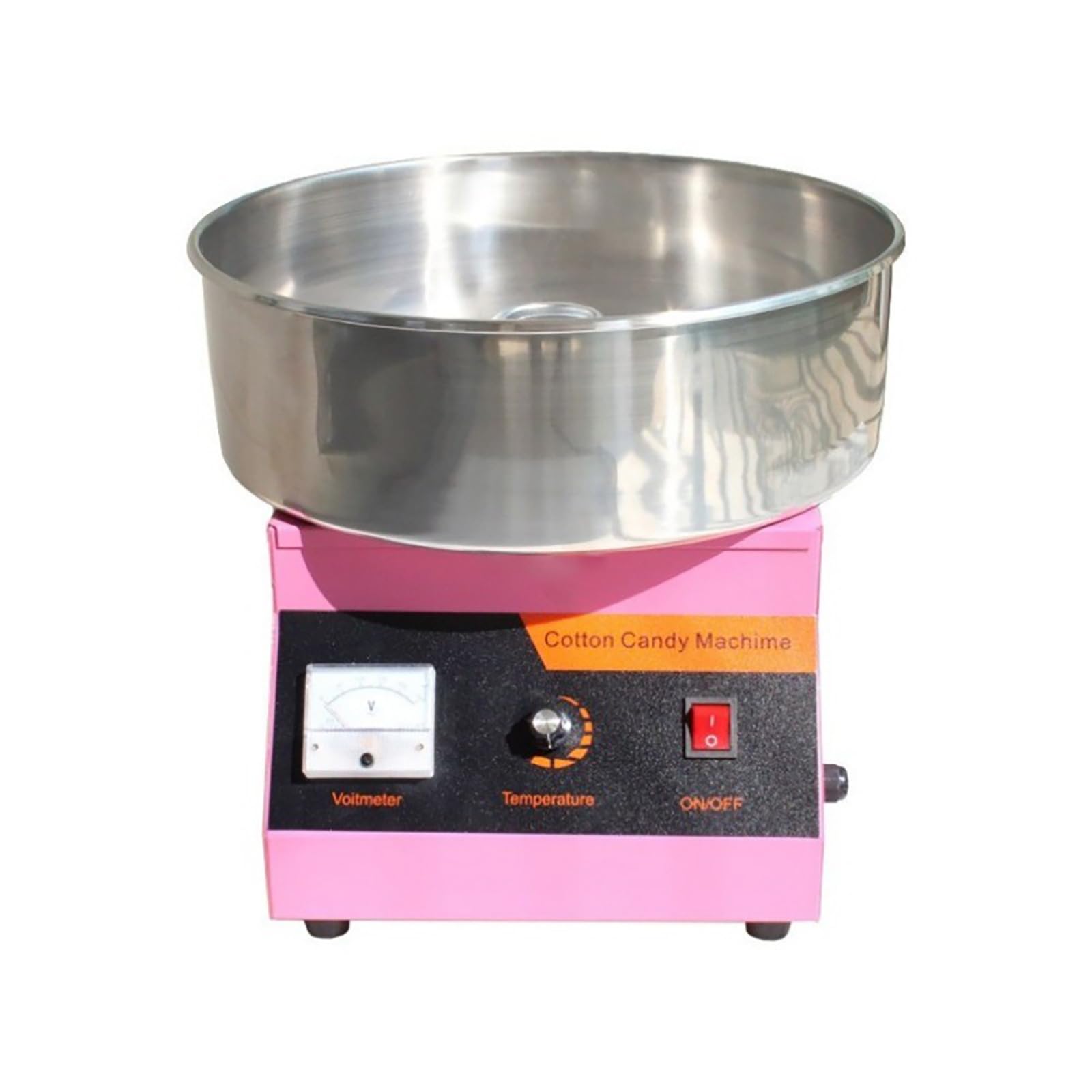 Machine à barbe à papa professionnelle 1000 W 50-300 °C 110 ~ 240 V 50 ~ 60 Hz pour maison, anniversaire, fête de famille (rose)