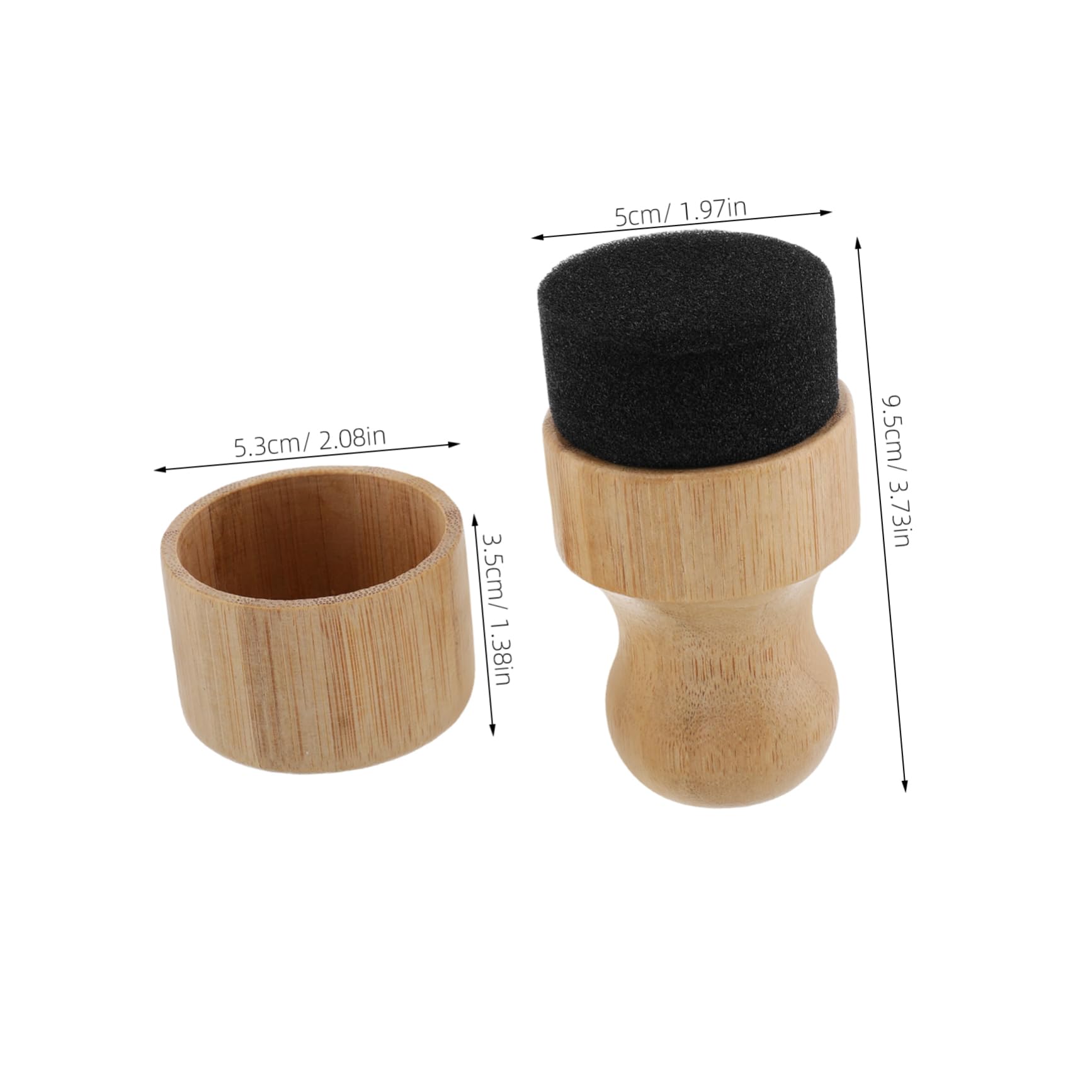 ULDIGI 1set Oil and Wax Applicator for Cutting Boards and Utensils Food-Grade Safe Tool for Even Application Wooden Sponge Brush and Cap