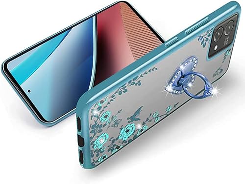 Miniatura 5 de B-wishy Funda protectora para Moto G Stylus 5G 2023 para mujer, con purpurina, cristal, mariposa, corazón, floral, delgada, de lujo, con función