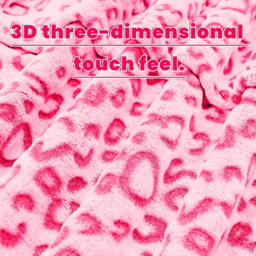 Warm Blanket Pink Soft Fleece Blankets Throw Blankets For Bed #TOP6