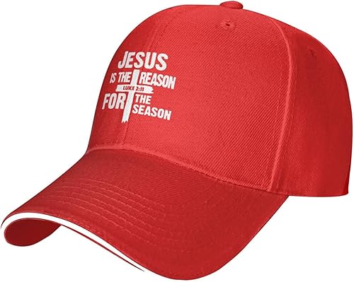 Miniatura 2 de Jesus is The Reasons for The Season - Gorra de béisbol ajustable negra para hombres y mujeres