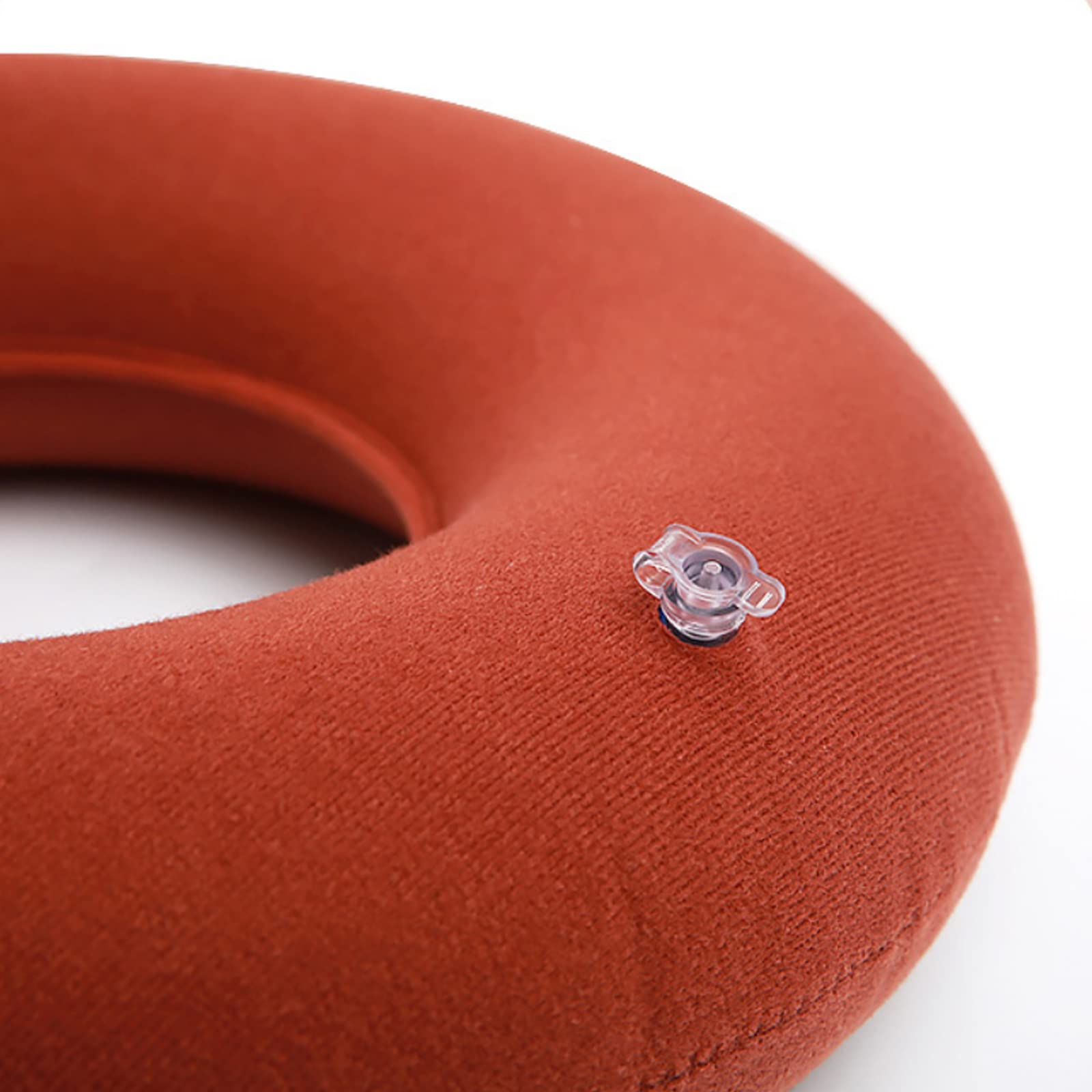 NEFSO Donut-Kissen, aufblasbares Donut-Kissen für Steißbeinschmerzen, Hämorrhoiden-Sitzkissen, Anti-Dekubitus-Kissen für ältere Patienten in der Schwangerschaft,Orange (Orange)