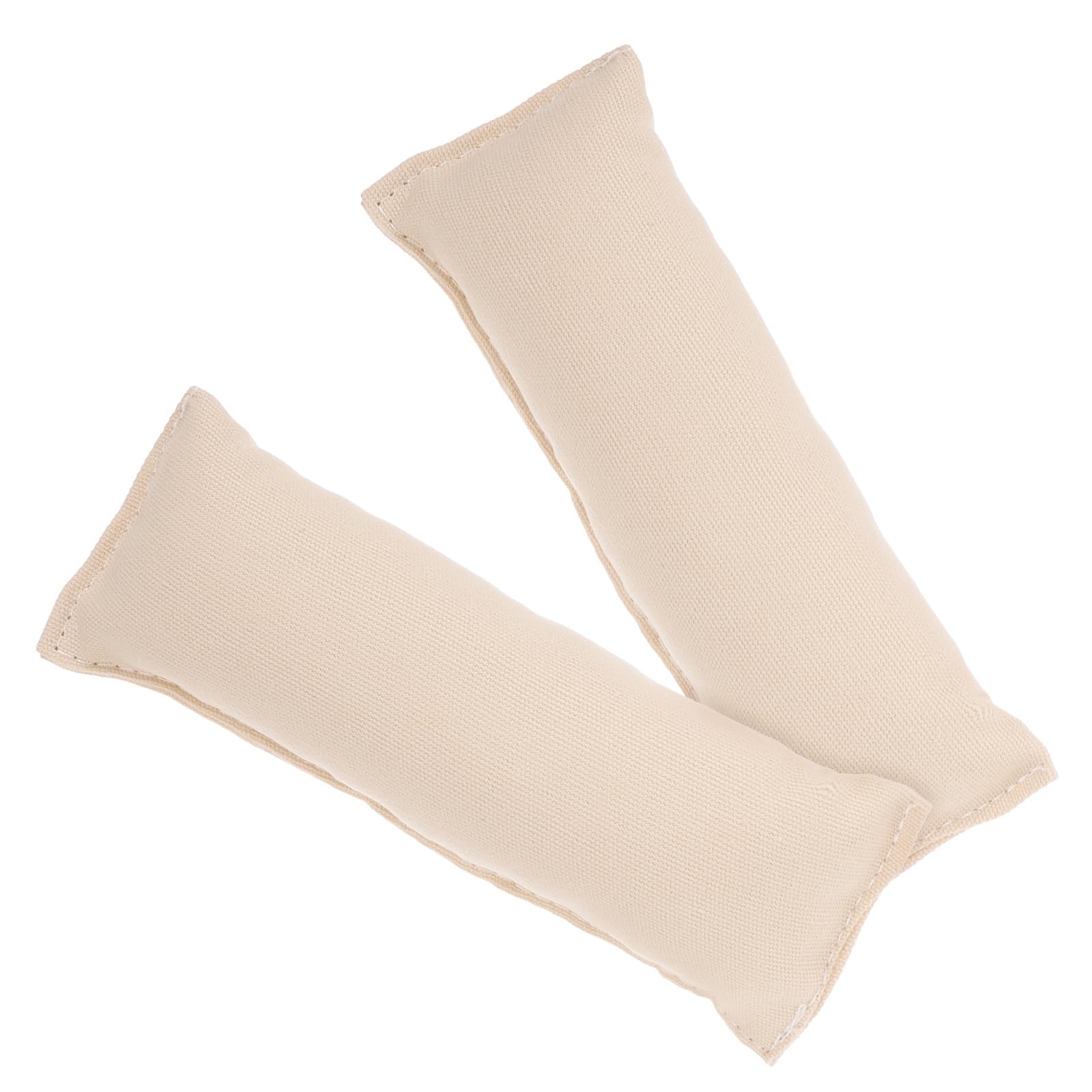 DOITOOL 2pcs Cotton Elbow Mat for Computer Desk 13x5cm Anti-Slip Wrist Elbow Pad Creamy White Office Keyboard Wrist