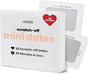 Mini Dates - Date Night Ideas for Busy Couples | 30 Meaningful Dates Under 30min | The Original Scratch-Off Date Night Game | Couples Gift