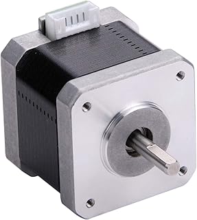 MOONS' 0.9deg NEMA17 Stepper Motor 3D Printer 0.39Nm 1A 2Phases 39.8mm(1.57in.) Bipolar DC High Resolution Stepping Motor High Accuracy Smooth Silent Step Motor for Prusa(Model MS17HA2P4100)