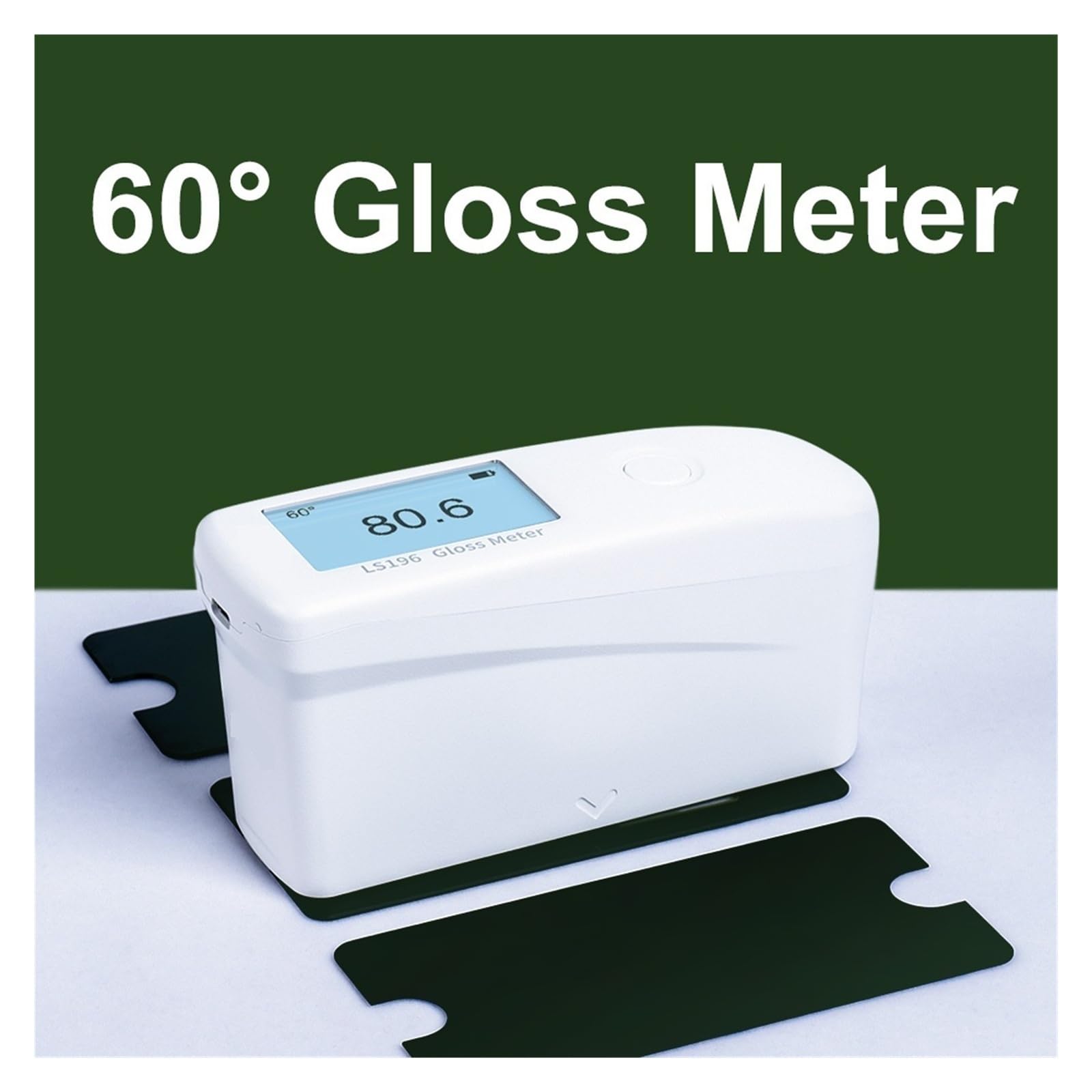 Medidor de brillo portátil LS196 de 60 grados, medidor de brillo con pantalla digital Operación sencilla | For tinta de pintura cerámica con medición de limpieza de superficies