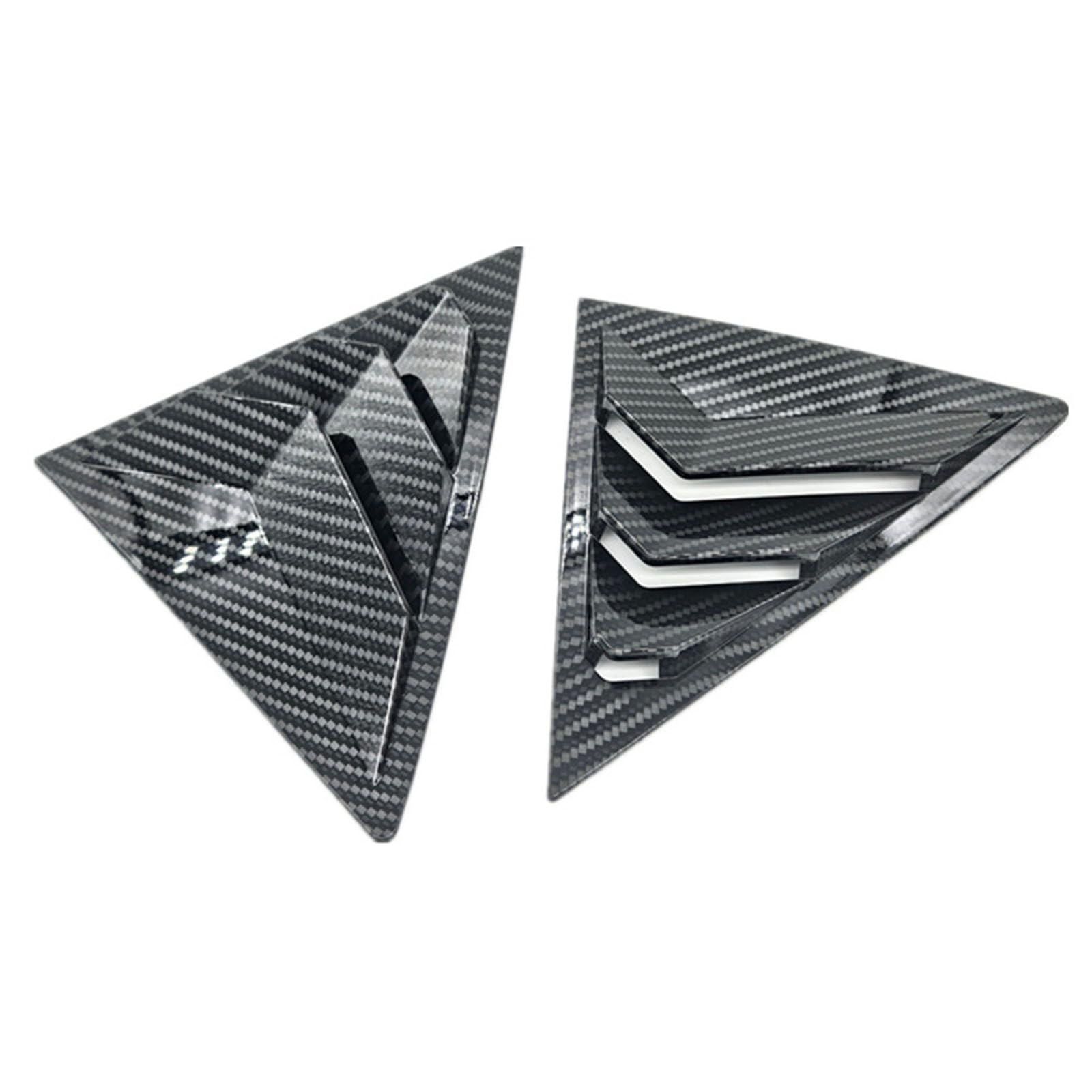 2 szt. do Mazda 6 2003-2016, tylne okiennice samochodowe żaluzje boczne, osłony, wykończenia, akcesoria zewnętrzne ABS, B Carbon Fiber Look