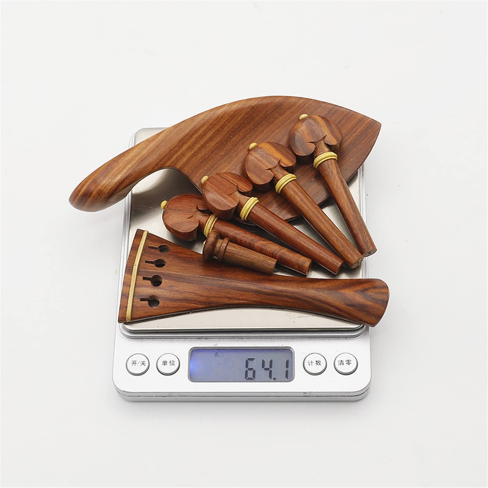 Partes violín Tablero De Cuerdas De Afinación De Violín 4/4, Clavijas De Violín, Reposapiés De Uñas Traseras, Accesorios De Caoba