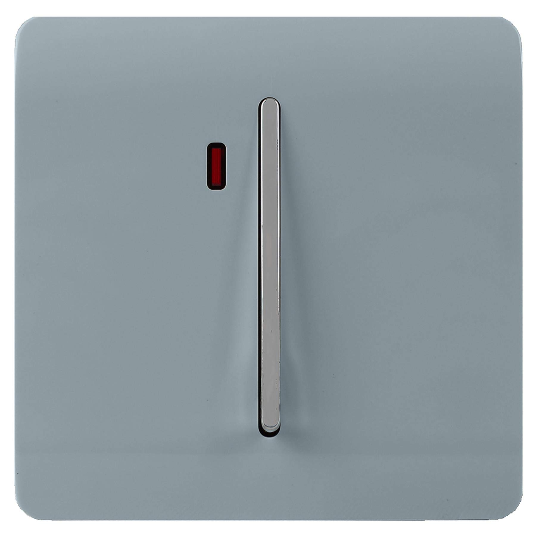 Trendi Switch Cool Grey Screwless Artistic Modern Decorative Glossy Double Pole 45 A Cooker Switch Control Unit Inc Neon Indicator For Indoor Use In - Art-Whs2cg
