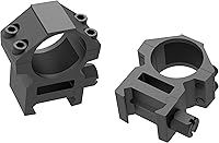 Vista 4 de TPO 1 Inch Picatinny Scope Rings w/See-Thru Base, 1" Picatinny Scope Mount