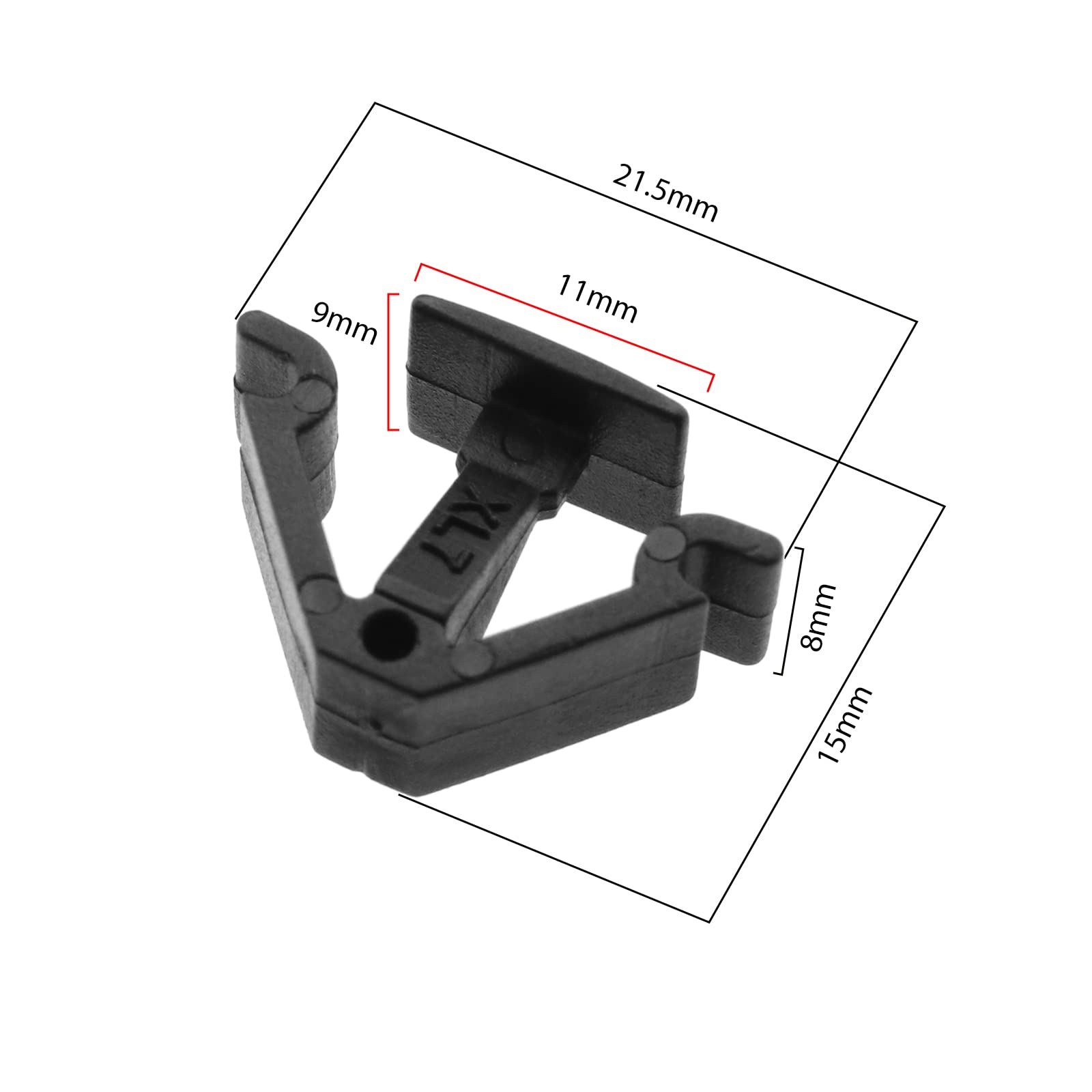 Create idea 30 Stück Kunststoff-Zierclips 7M0868563 Kompatibel mit  