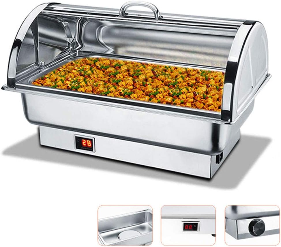 Aprilhp Warmhaltebehälter Essen Chafing Dish Elektrisch Speisenwärmer