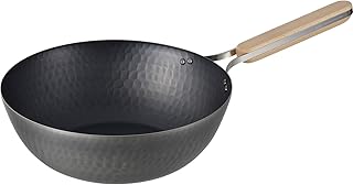 和平フレイズ 燕三条 鉄 中華鍋 26cm IH対応 ガス フライパン ウォックパン 木のハンドル 日本製 enzo エンゾウ EN-012