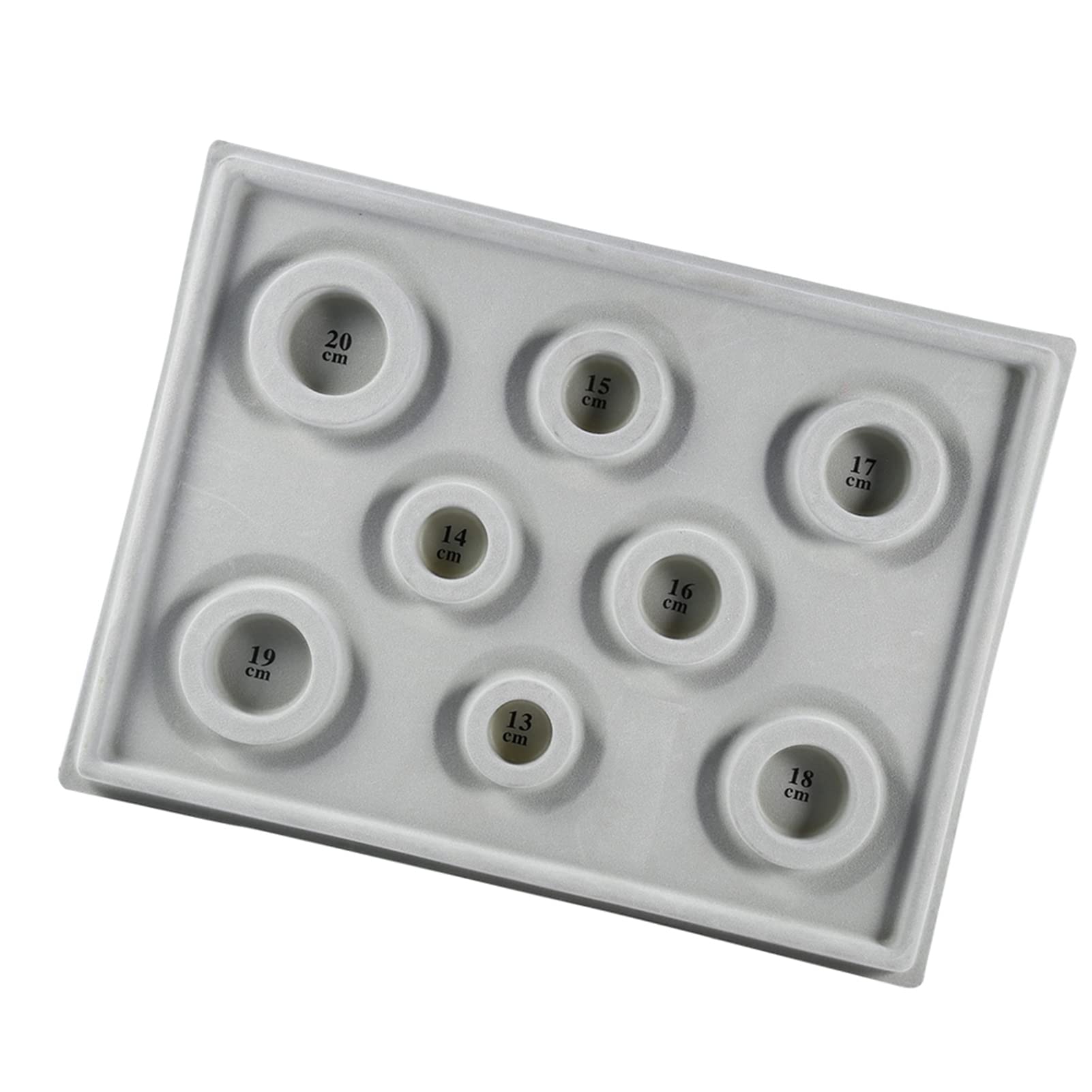 Gray Flocked Bead Board Organizer Tray - 33x24cm Jewelry Making Craft Tool For Beading Projects