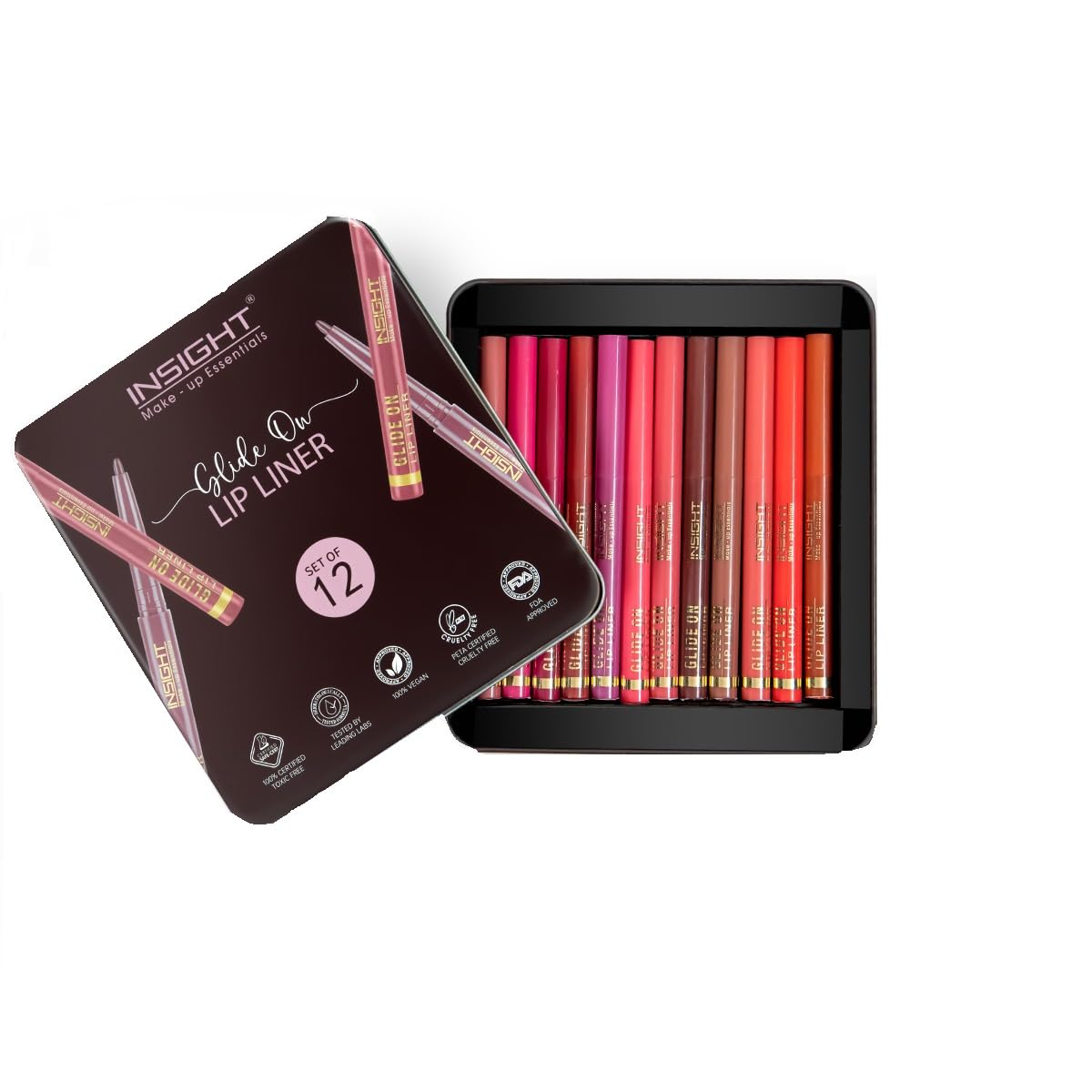 Insight Cosmetics Glide On Lip Liner - Set Of 12-picture-11