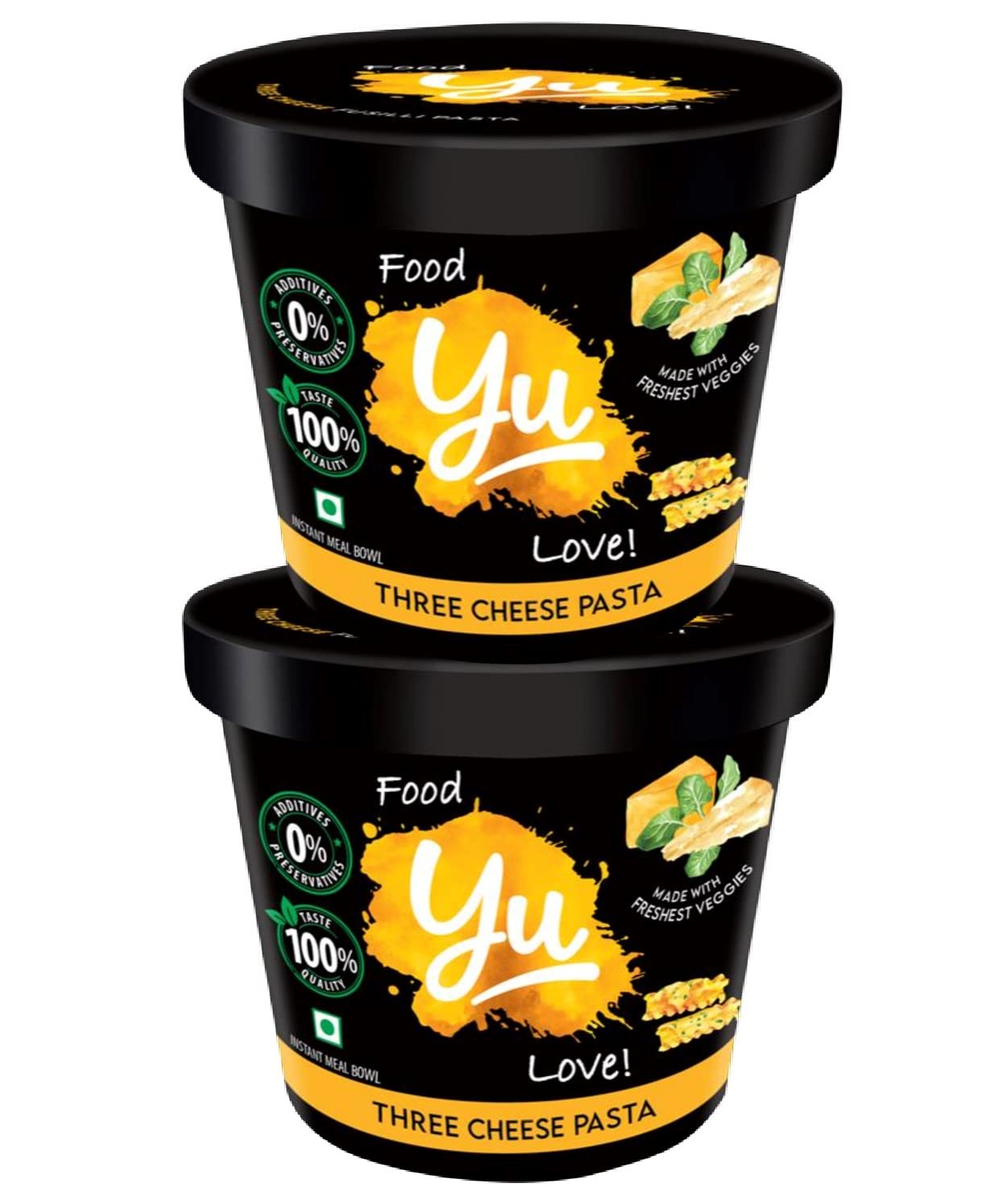 Yu Foodlabs Instant Pasta Ready To Eat 2 Three Cheese Flavour