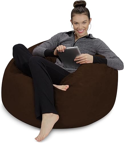 Miniatura 2 de Sofa Sack Puf – Felpa, ultrasuave, de espuma viscoelástica, con funda de microgamuza, muebles rellenos de espuma y accesorios rellenos de espuma
