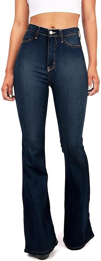 Amazon.com: Pantalones de mezclilla acampanados para mujeres, adolescentes y  niñas, pantalones de mezclilla acampanados, retro, clásicos, cómodos,  ajustados, elásticos : Deportes y Actividades al Aire Libre
