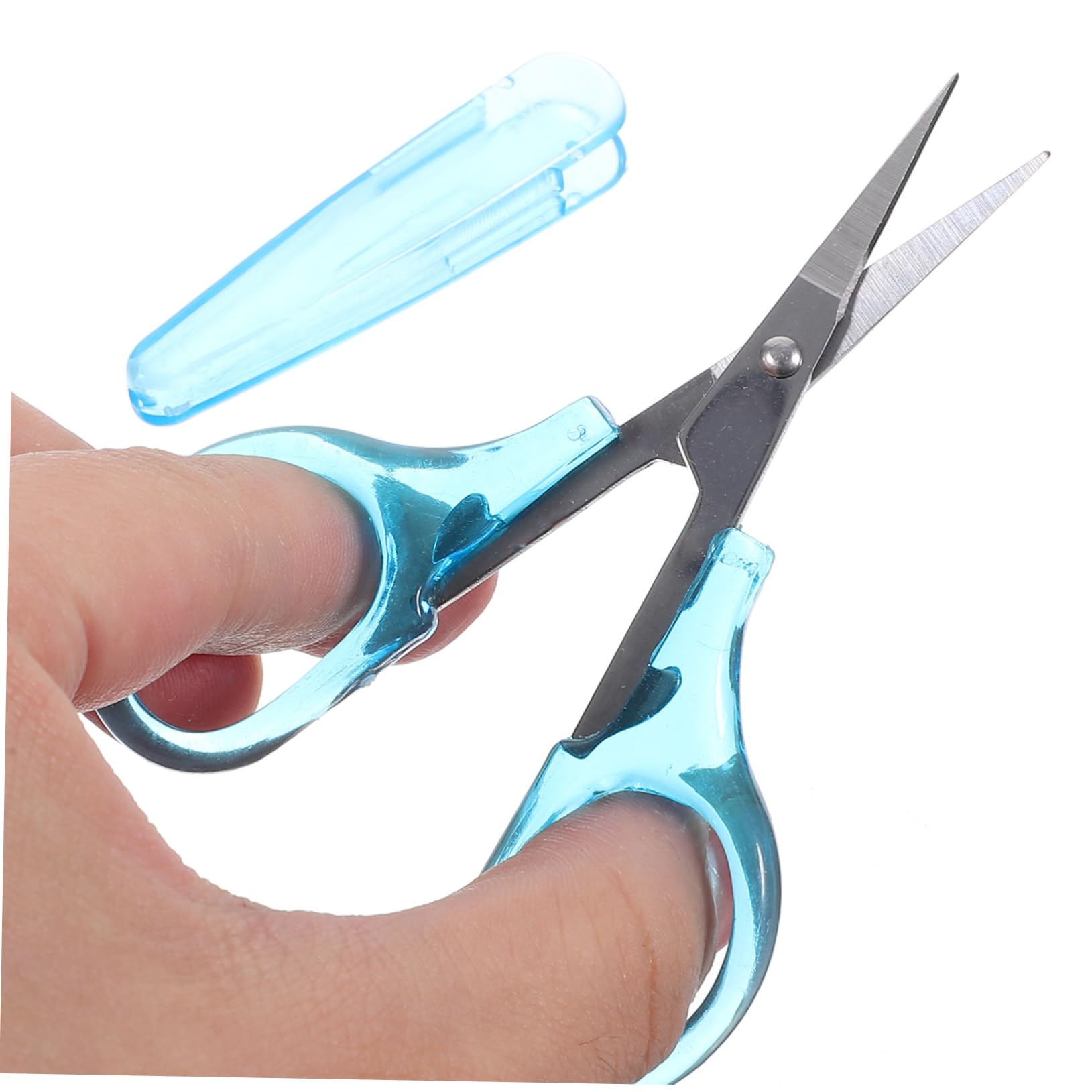 DOITOOL 5 Sätze Schere Mit Schutzabdeckung Handwerk Handarbeit Faden Schere Nähen Klein Dekorative Näh Garn Büro Masse Plastik 2 Stück * 5