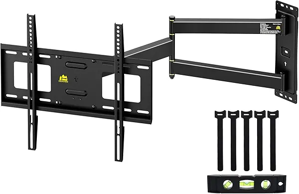 FORGING MOUNT Corner TV Wall Mount Long Arm TV Mount for 26"-65" TVs-Easy to Install Single Stud Design- 33" of Smooth Extension Plus Swivel,Tilt,Holds 99lbs,Universal Bracket Max VESA 400X400mm