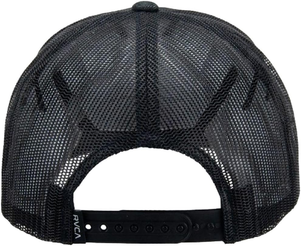 RVCA Men's Denim Trucker Hat, Black, One Size - Image 2