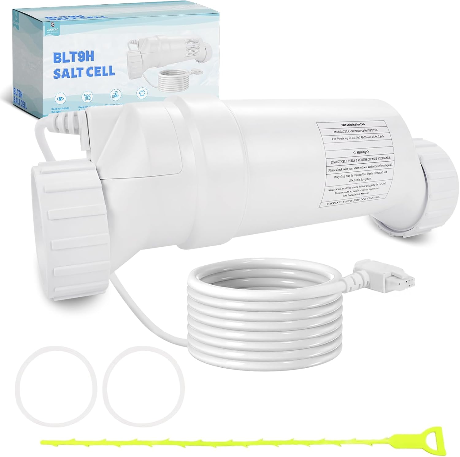T-9 Salt Cell Replacement Compatible with Hayward Pool Turbo Chlorinator System Fit for AquaRite, AquaTrol & More, Up to 25K Gallons