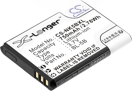 DCH 750mAh CEL10028 Battery Replacement for VIVITAR ViviCam T328 V8027 ViviCam V8225 ViviCam 8225 DVR-850W DVR850W ViviCam 8027 VT328 BLI-885 VIV-VB-5B