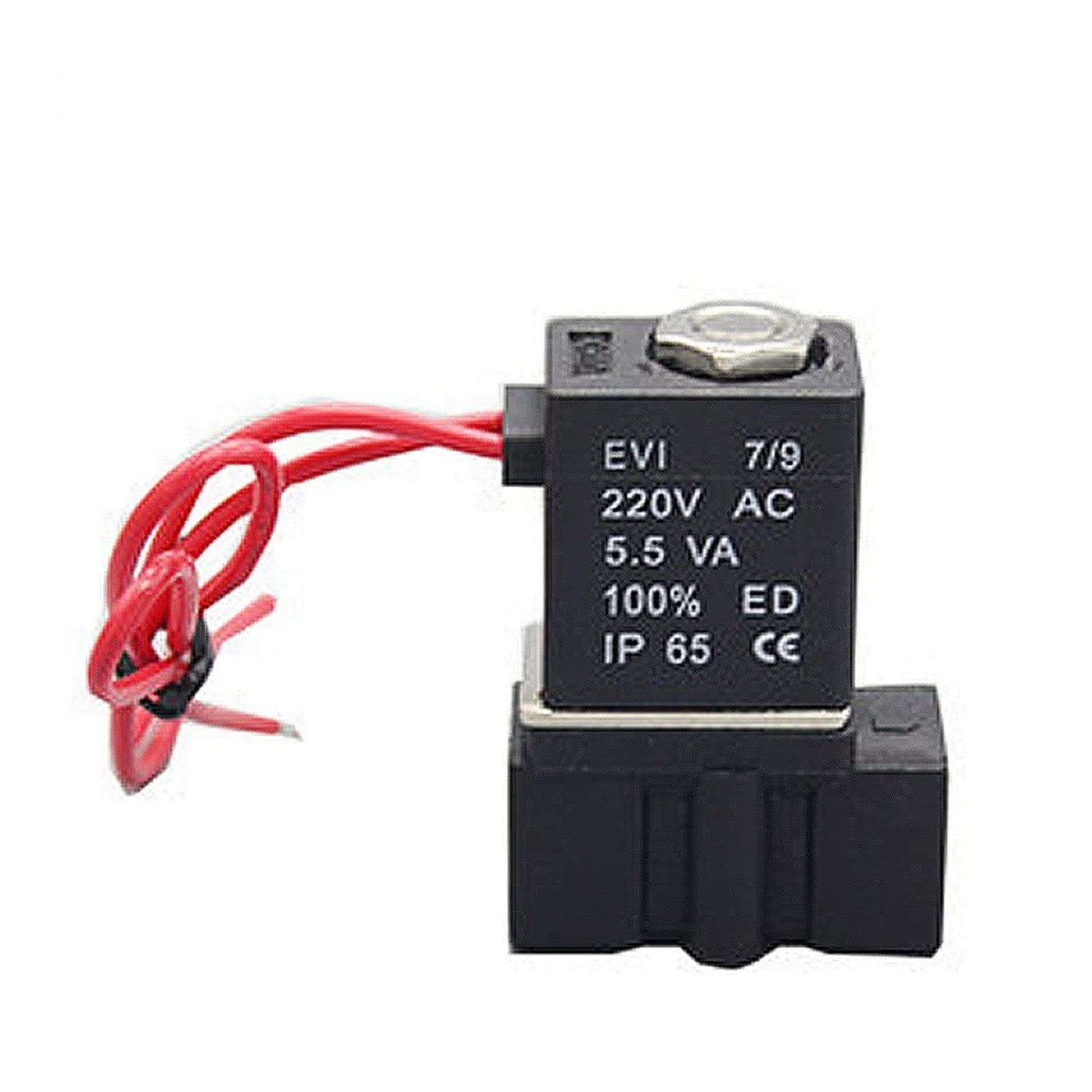 Électrovanne en plastique DN6 DN8 normalement fermé vanne pneumatique eau 220V