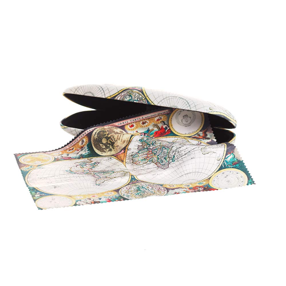 Royal Museums Greenwich ShopWorld Map Print Case and Lens Cloth for Glasses